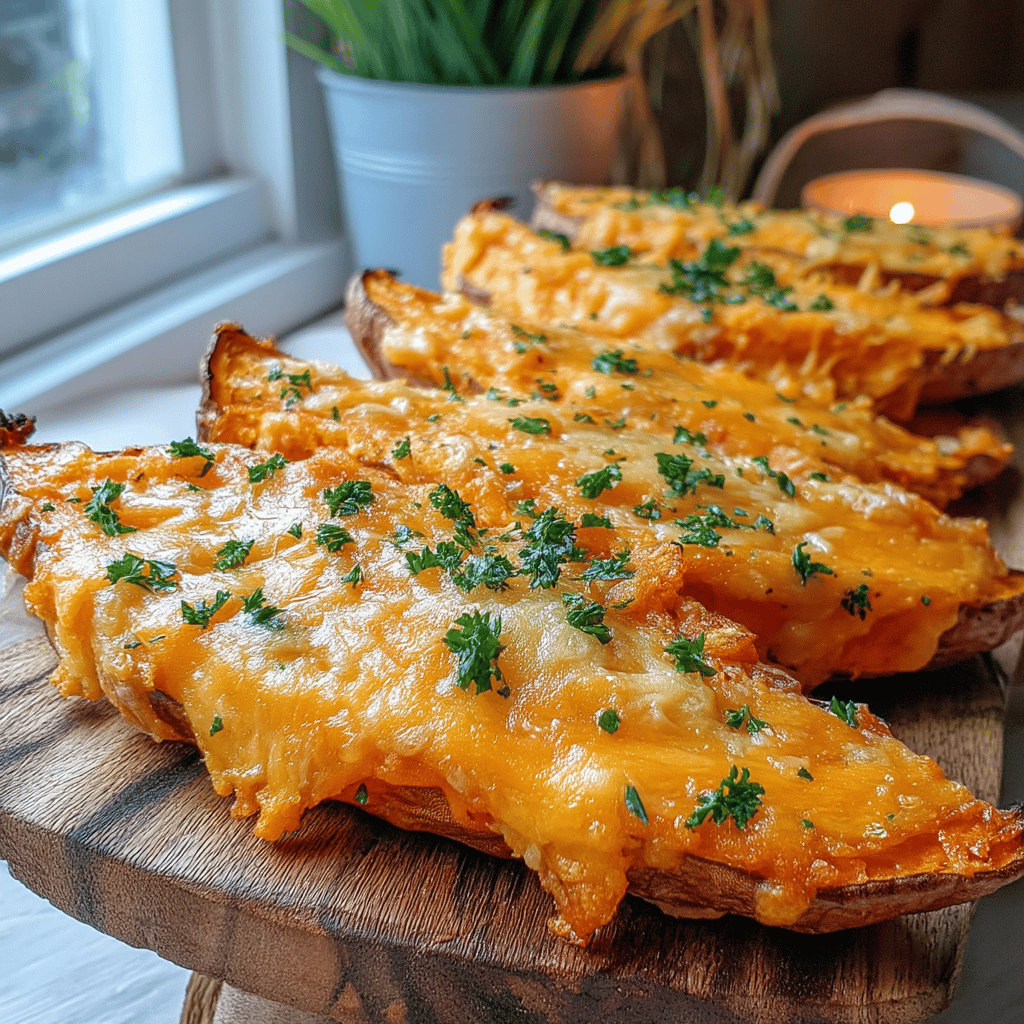 Sweet potatoes are a powerhouse of nutrients and flavor, and when they’re transformed into crispy wedges, they become an irresistible snack or side dish! In this recipe, we elevate the conventional sweet potato wedges by adding a delightful cheesy twist, all thanks to the magic of the air fryer. Gone are the days of greasy deep-fried treats; our air fryer version ensures that you can enjoy the crunch without the extra calories. The combination of sweet, creamy sweet potatoes and ooey-gooey cheese is sure to please everyone at the table.