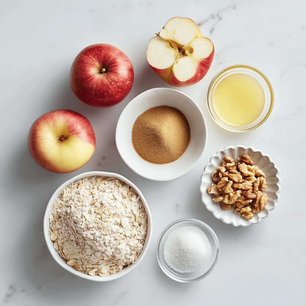 Ingredients for Quick Apple Crisp Skillet: The Perfect Cozy Treat
